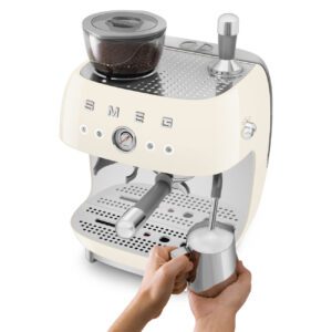 Espresso Manual Coffee Machine اسمگ دستگاه اسپرسوساز دستی مدل 50رنگ کرم